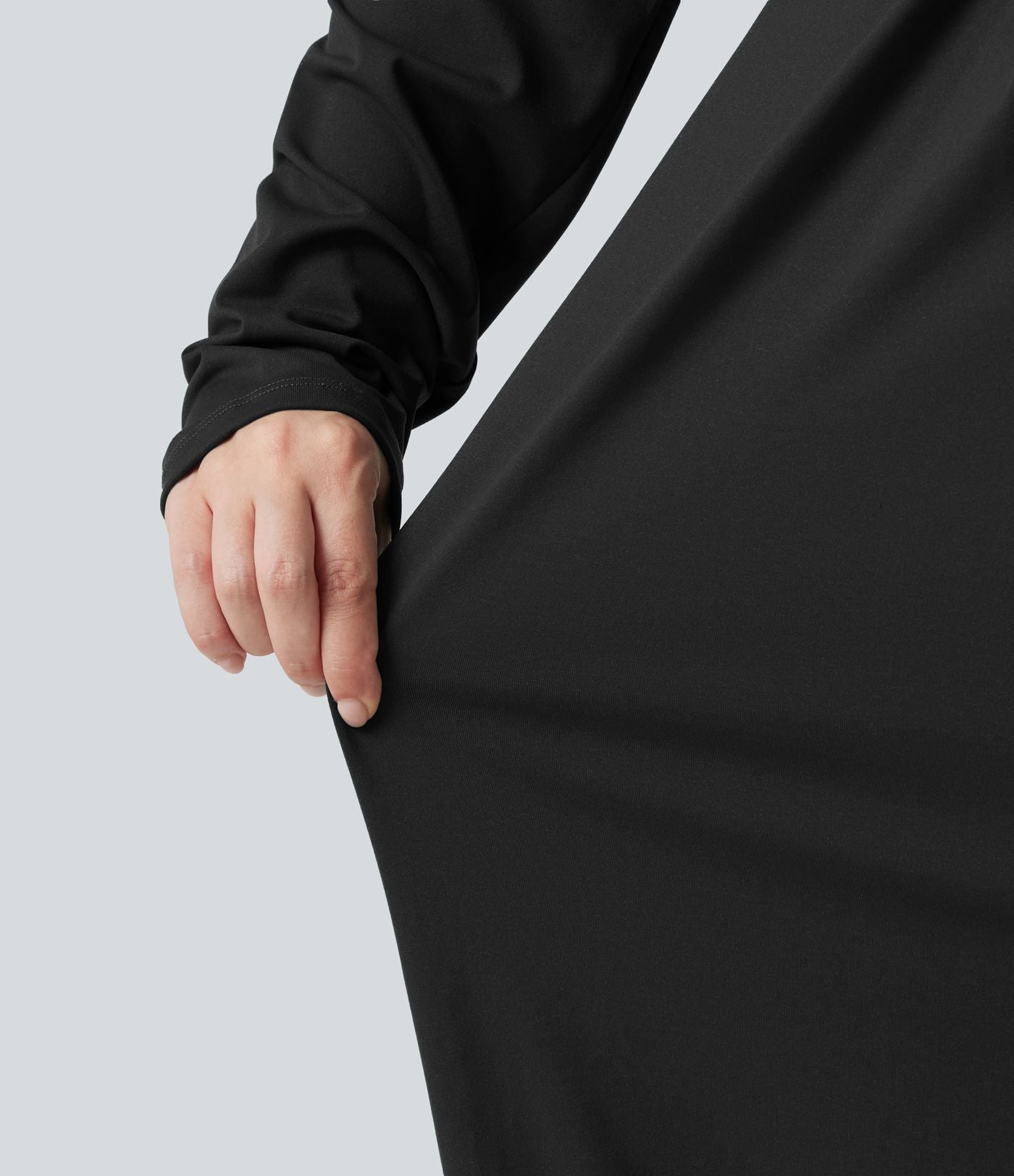 Combinaison grande taille à manches longues et jambes larges avec brassière intégrée