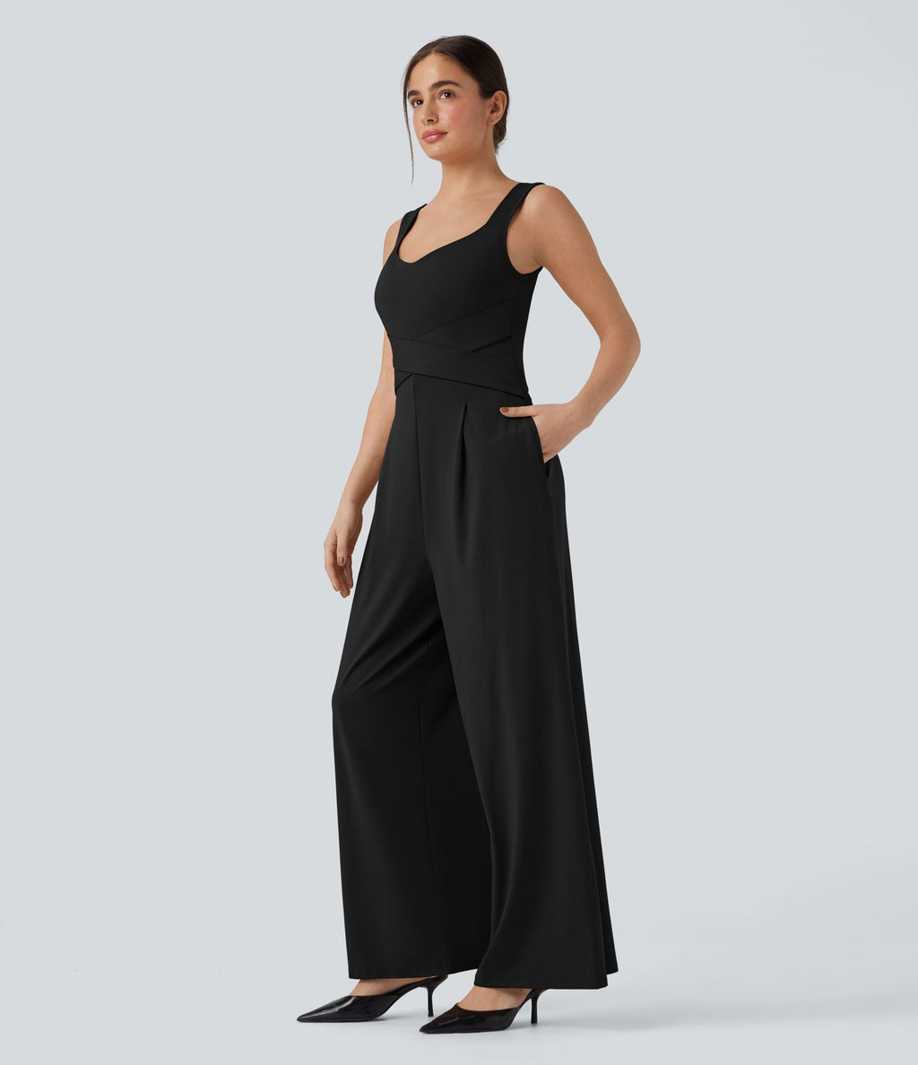 Combinaison casual sans manches dos U avec poches - Édition Easy Peasy