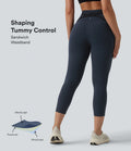 Legging de course capri Halara Ultrasculpt™ taille haute gainant dos croisé avec poches