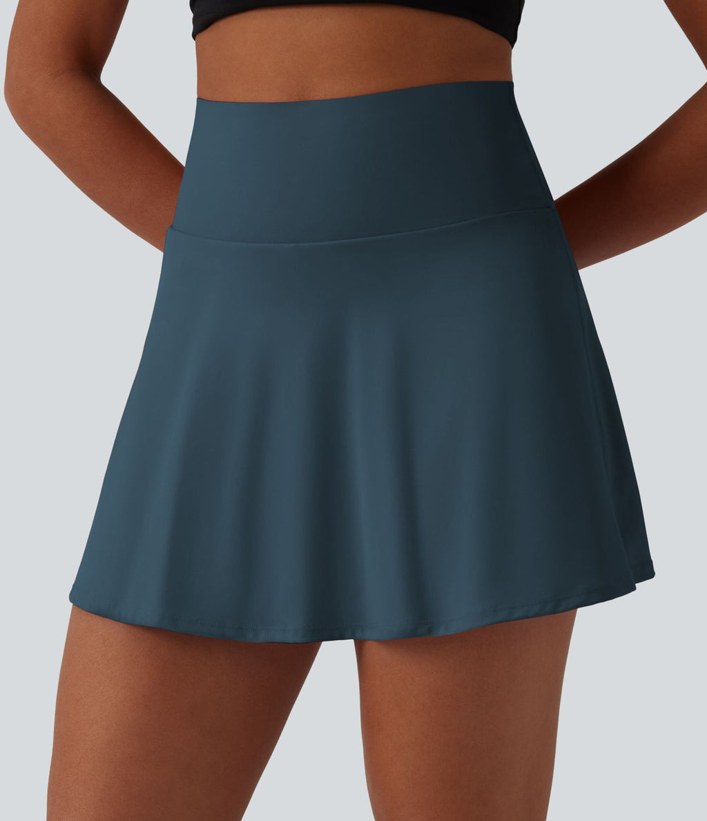 Jupe mini de tennis 2-en-1 SoftlyZero™ Airy taille haute gainant effet frais InstantCool avec poches, protection solaire UPF50+