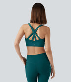 Brassière de sport course SpeedWave™ soutien intermédiaire push-up zip boucle réglable séchage rapide bonnets A-C