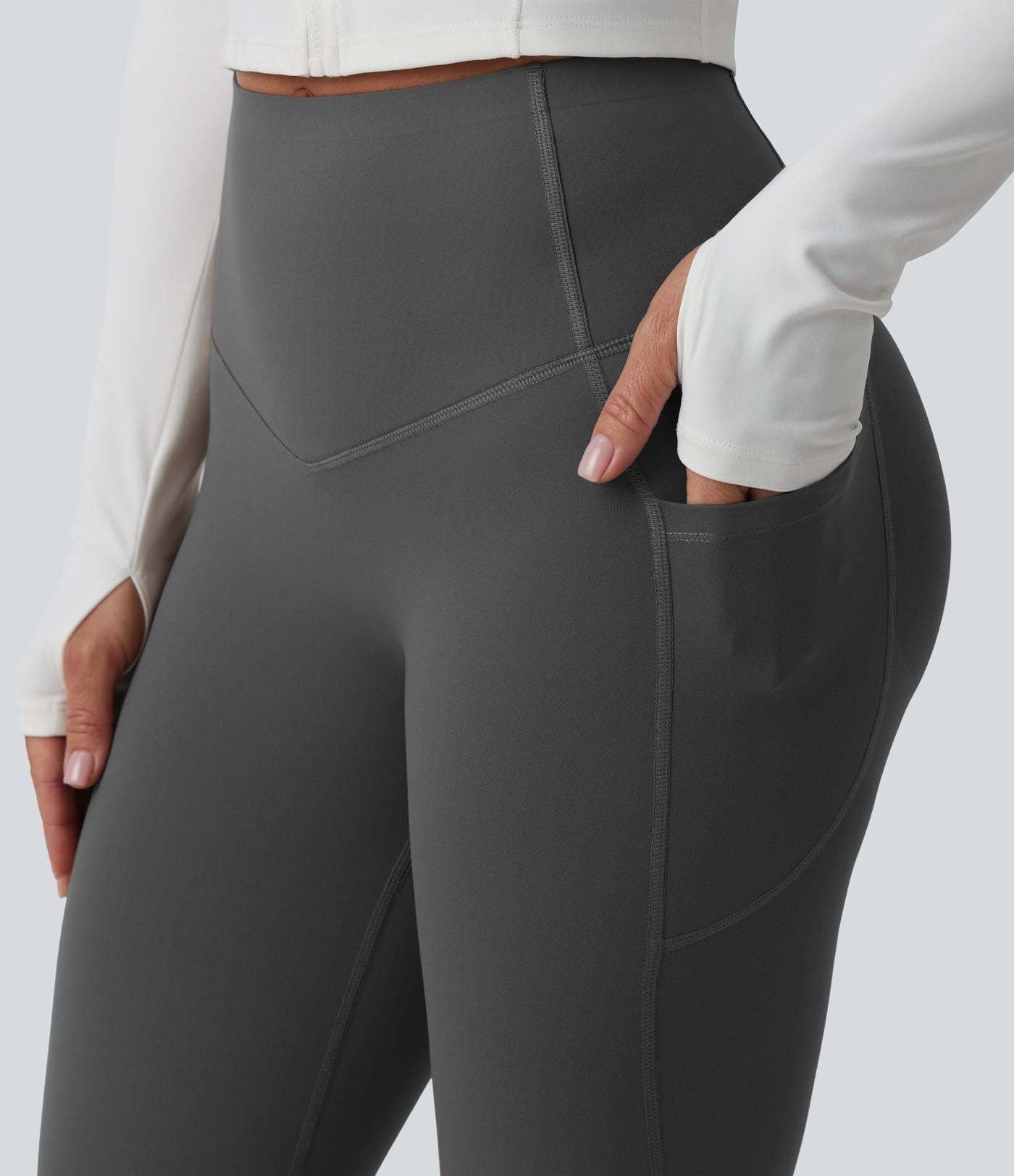 Legging sculptant d'entraînement corsaire Halara UltraSculpt™ taille haute galbant gainant avec poches