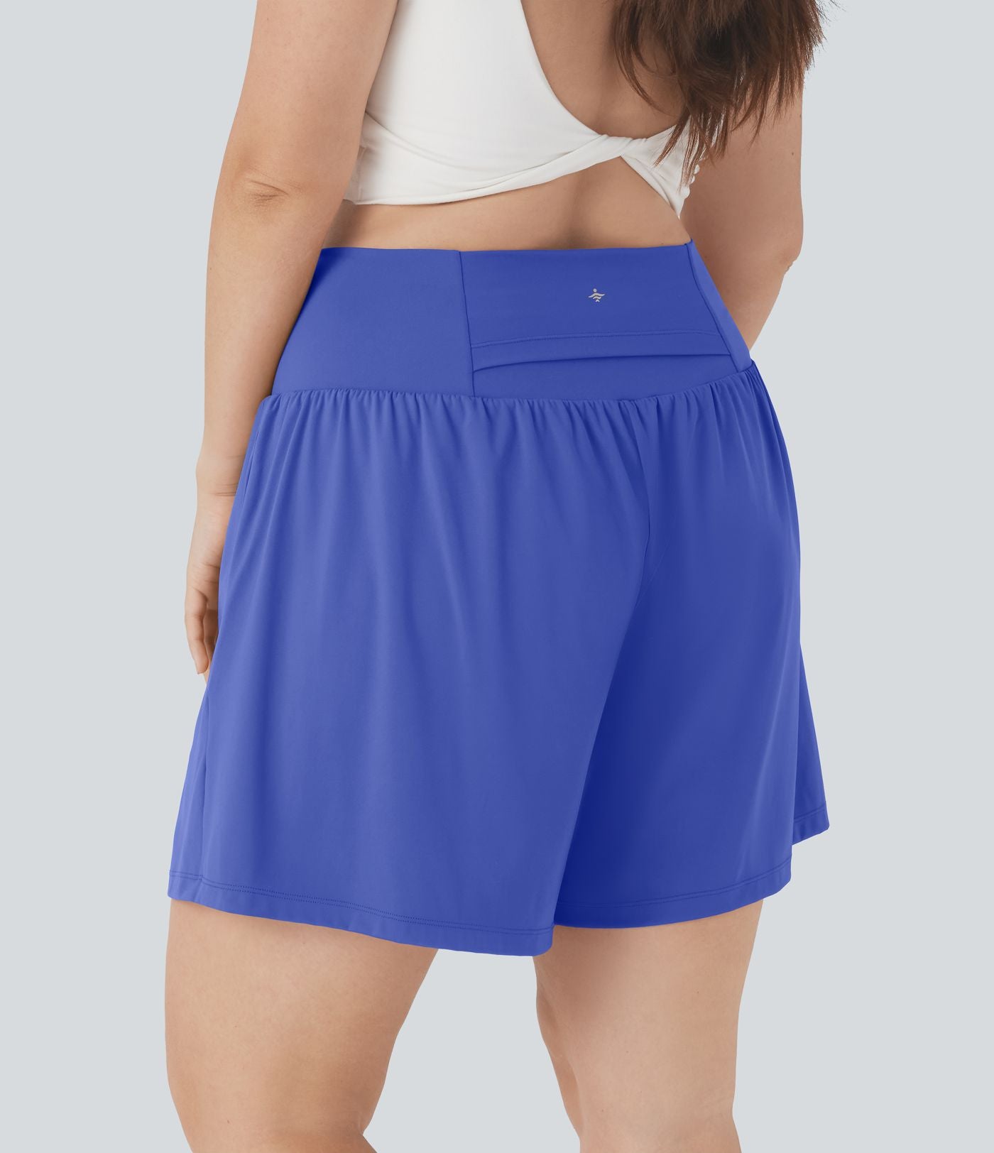 Short tailleur 2-en-1 Cool Touch yoga taille très haute Softlyzero™ Airy grande taille 17,5 cm avec poches