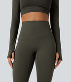 Legging running polaire thermique gainant croisé dos taille haute Halara UltraSculpt™ Heat avec poches