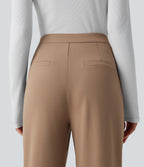 Pantalon tailleur évasé asymétrique taille haute Halara Flex™ DayStretch avec poches