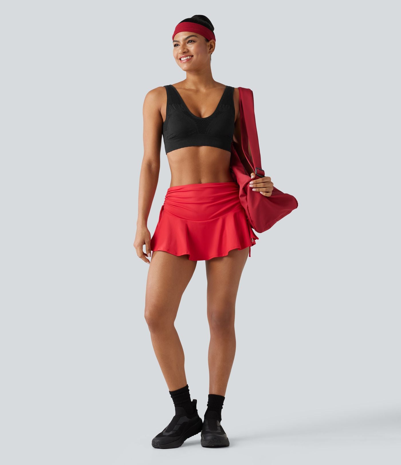 Brassière de sport OneForm Seamless Flow sans couture à col V, maintien léger, pour le yoga
