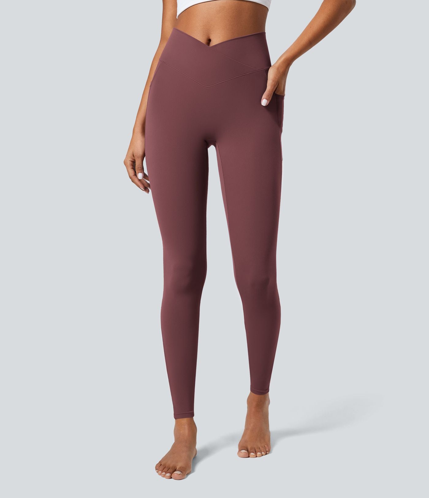 Softlyzero™ Legging Unis Poches Croisées
