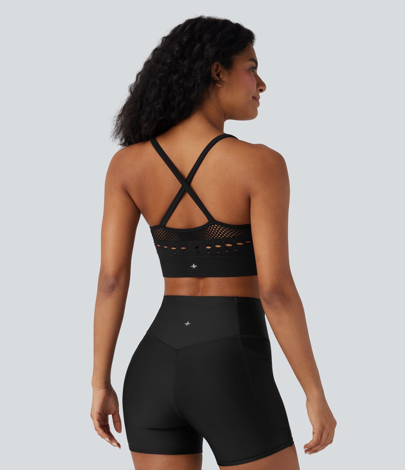 Brassière de sport yoga maintien léger col U ajouré OneForm Seamless Flow
