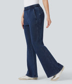Jean évasé jogging molleton français Halara Flex™ taille mi-haute avec poches
