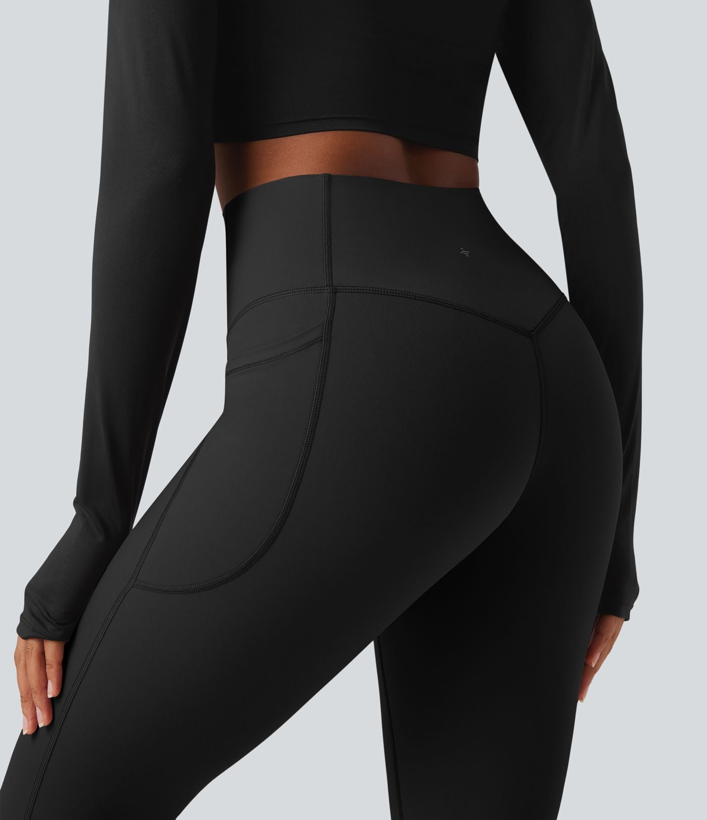 Legging bootcut polaire thermique yoga gainant modelant taille haute Halara UltraSculpt™ Heat avec poches