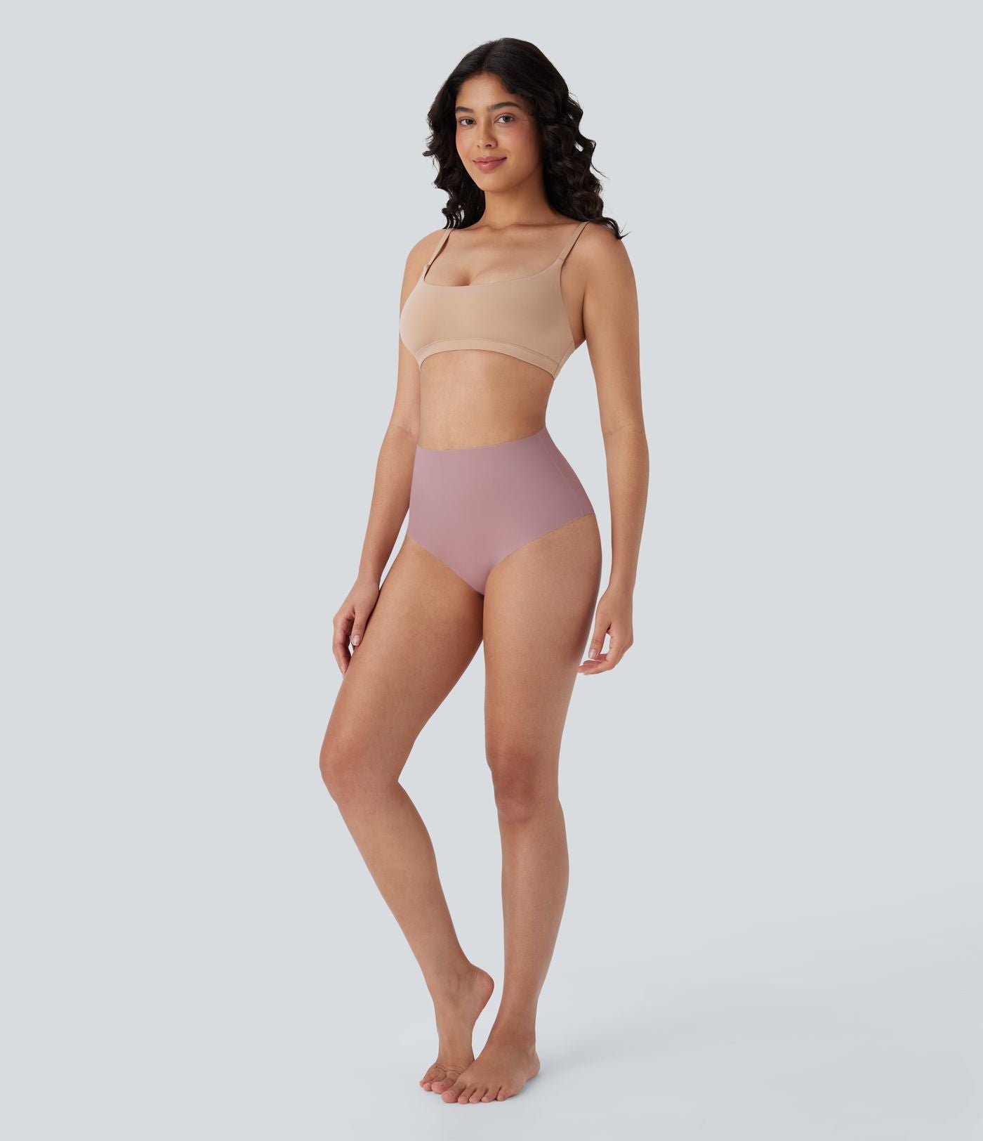 Culotte gainante taille haute de détente douce pour la peau