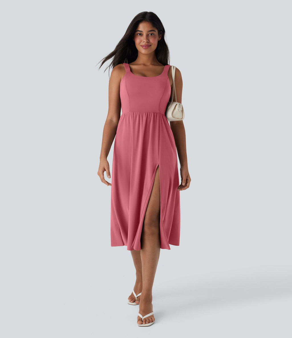 Robe décontractée mi-longue SoftlyZero™ Airy avec coques et effet frais InstantCool avec poches, bonnets E-G