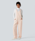 Salopette teddy col V avec poches