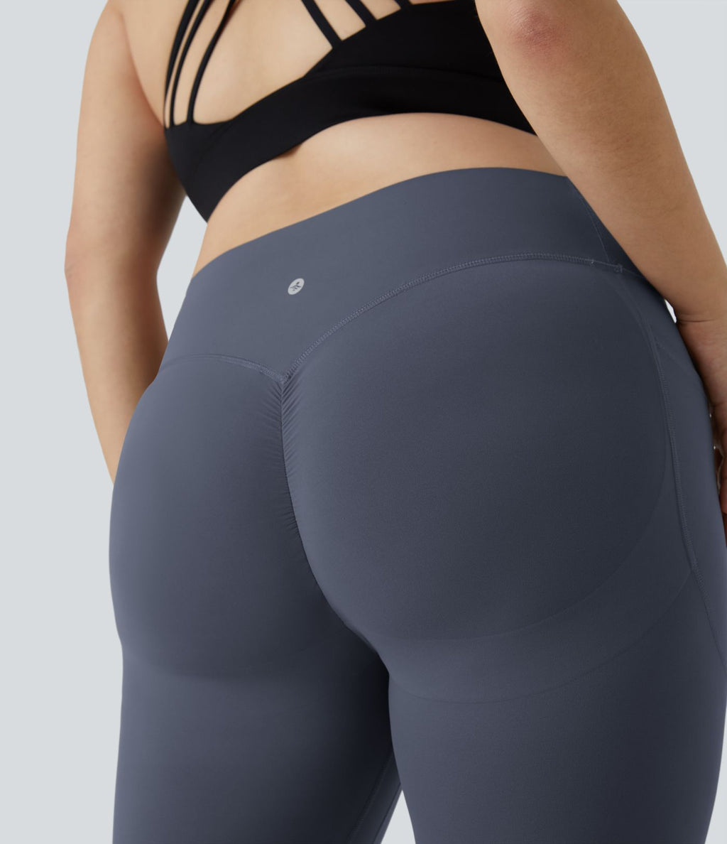 Legging d'entraînement gainant galbant taille haute grande taille avec effet scrunch et poches Halara UltraSculpt™