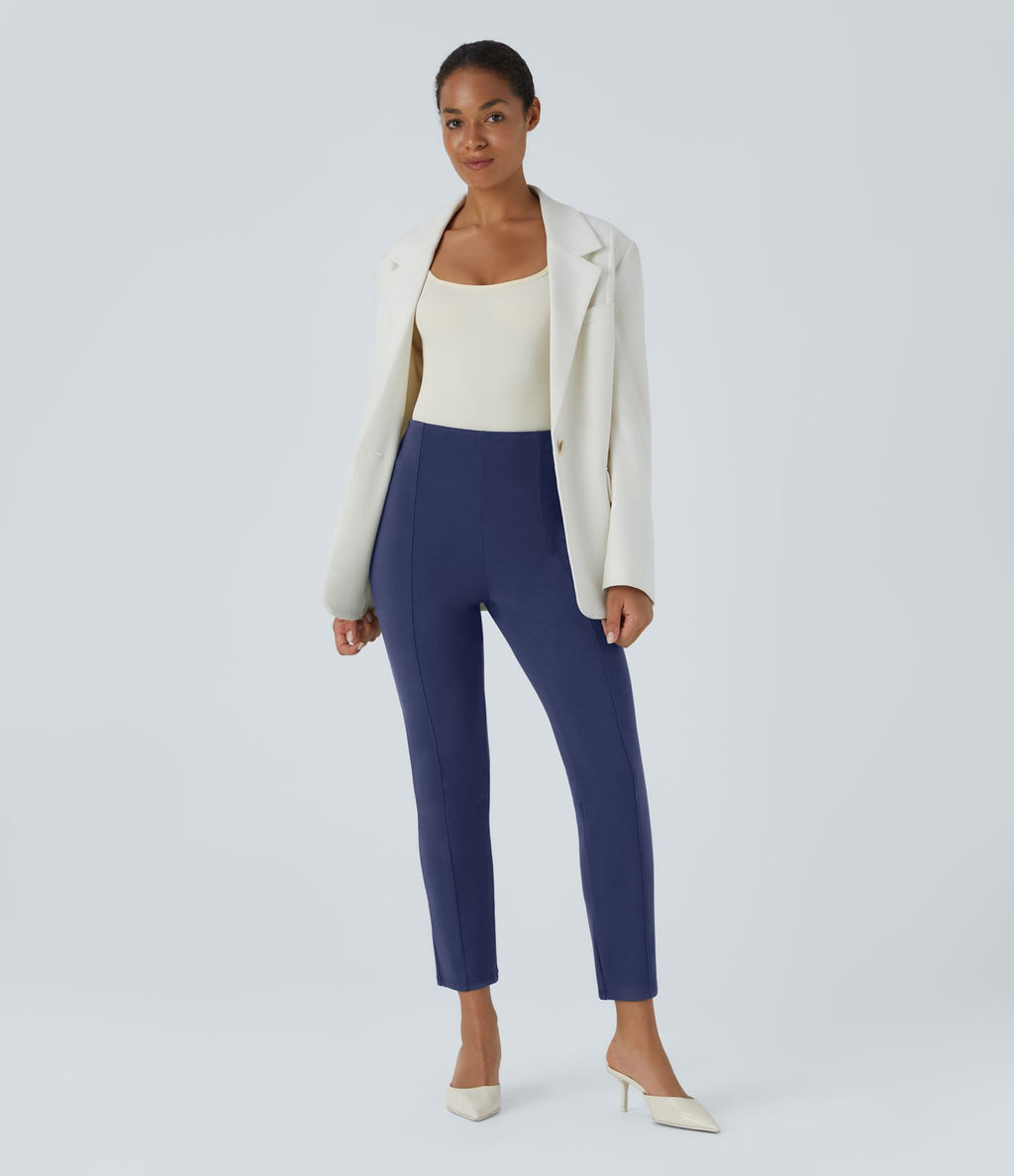 Pantalon tailleur ajusté taille haute Halara Flex™ avec poches