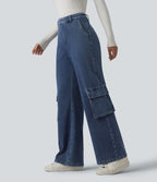 Jean bootcut cargo décontracté Halara Flex™ taille haute avec poches