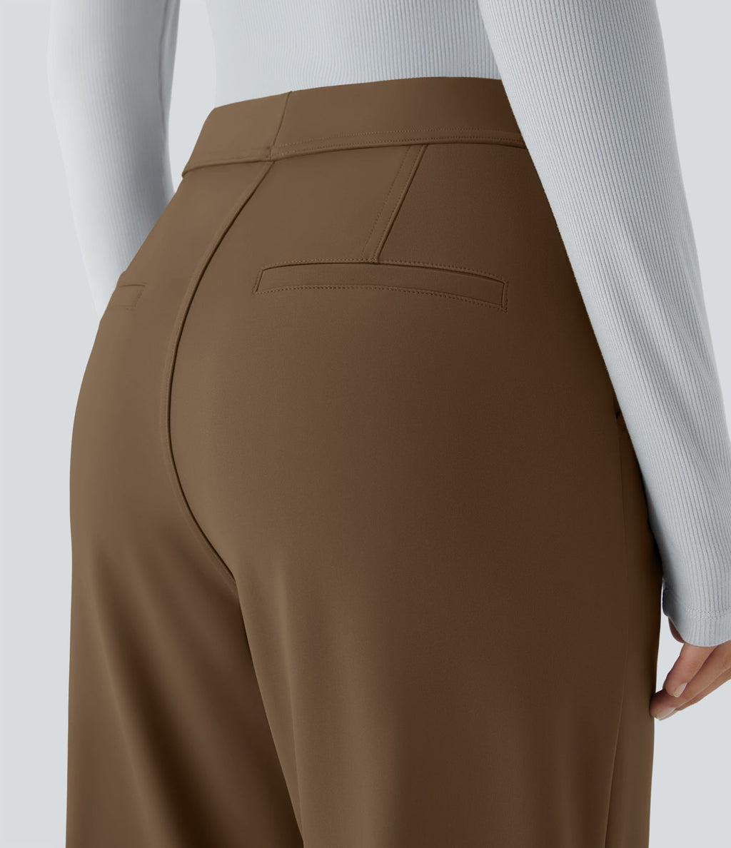Pantalon tailleur évasé taille haute Halara Flex™ DayStretch avec poches