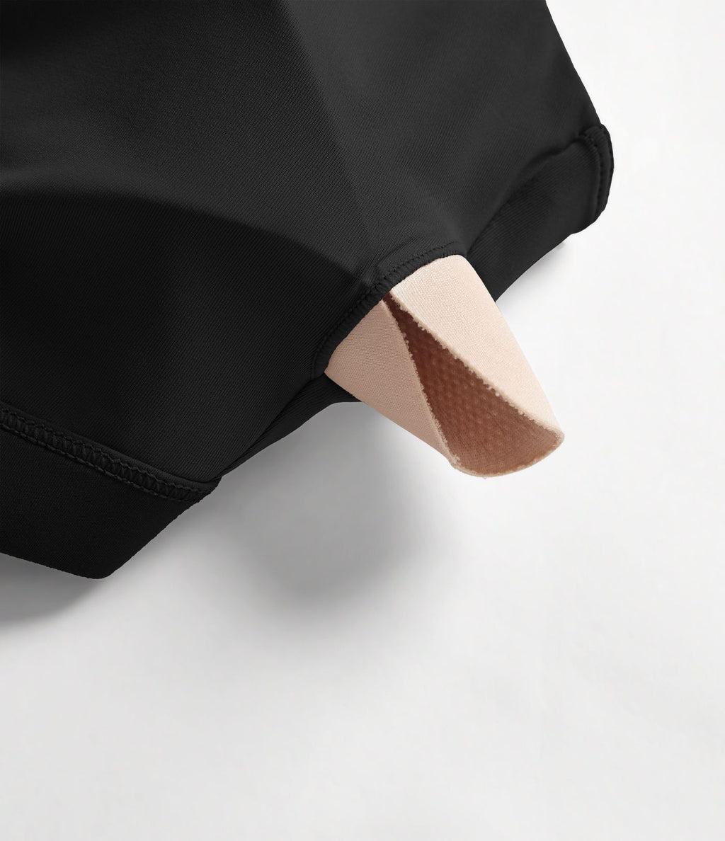 Haut de yoga col rond manches courtes avec brassière intégrée effet frais InstantCool séchage rapide, protection solaire UPF50+