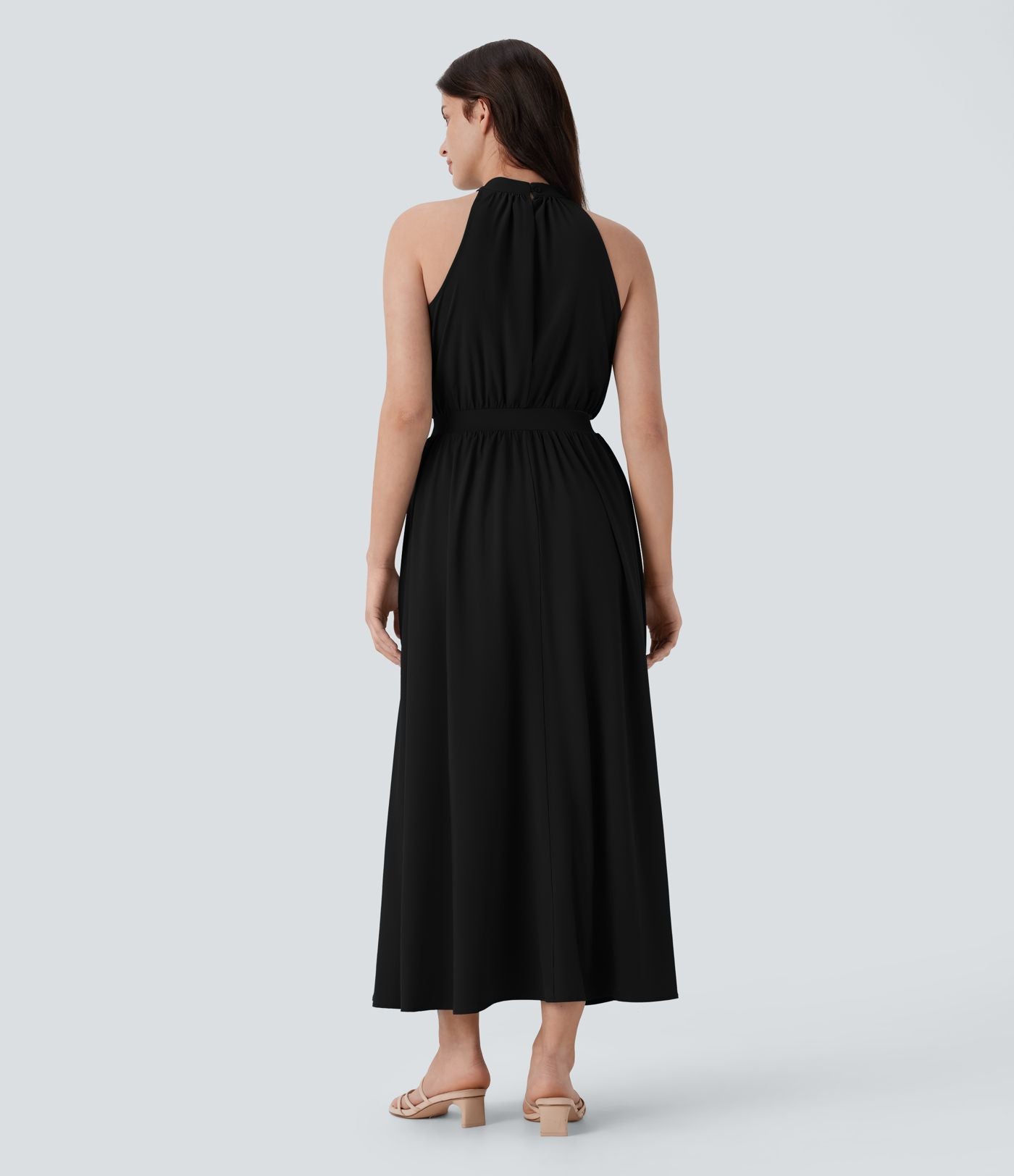 Robe longue fluide sans manches à dos ajouré séchage rapide Breezeful™