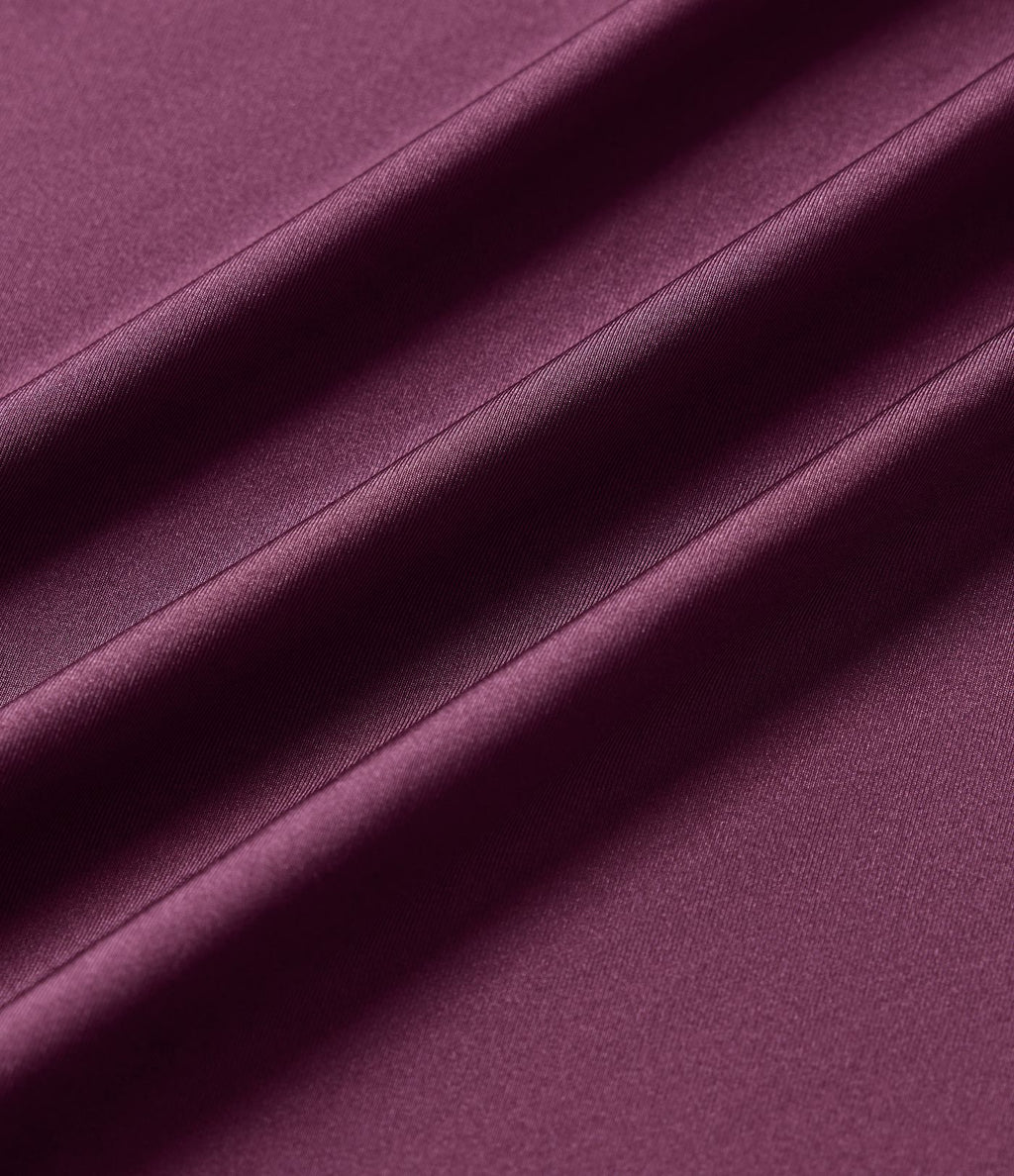 Jupe crayon midi décontracté taille haute extensible aspect satiné à effet frais InstantCool avec fronces