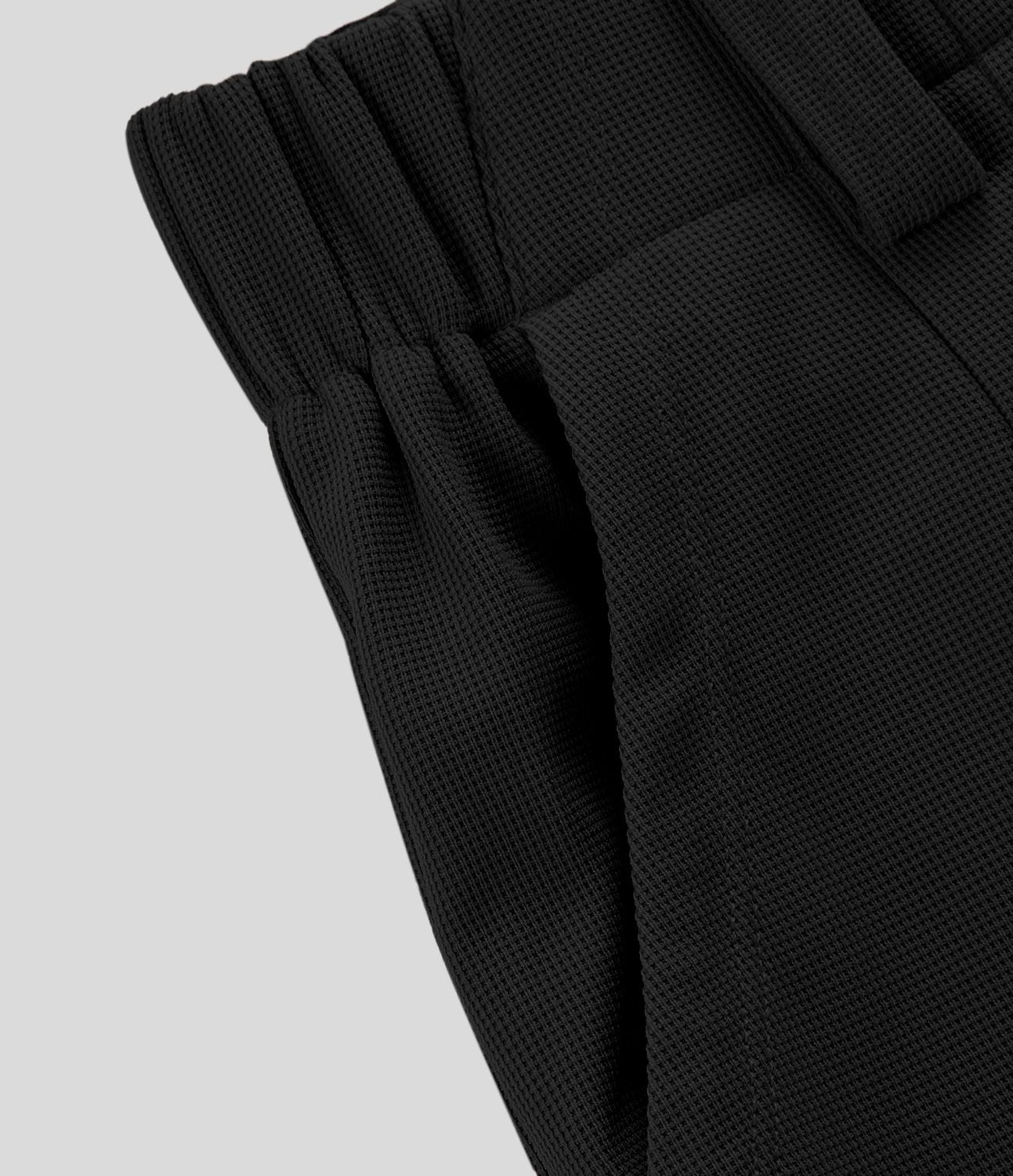 Pantalon Tailleur Large Fluide Halara Flex™ Gaufré Taille Haute Poches Latérales