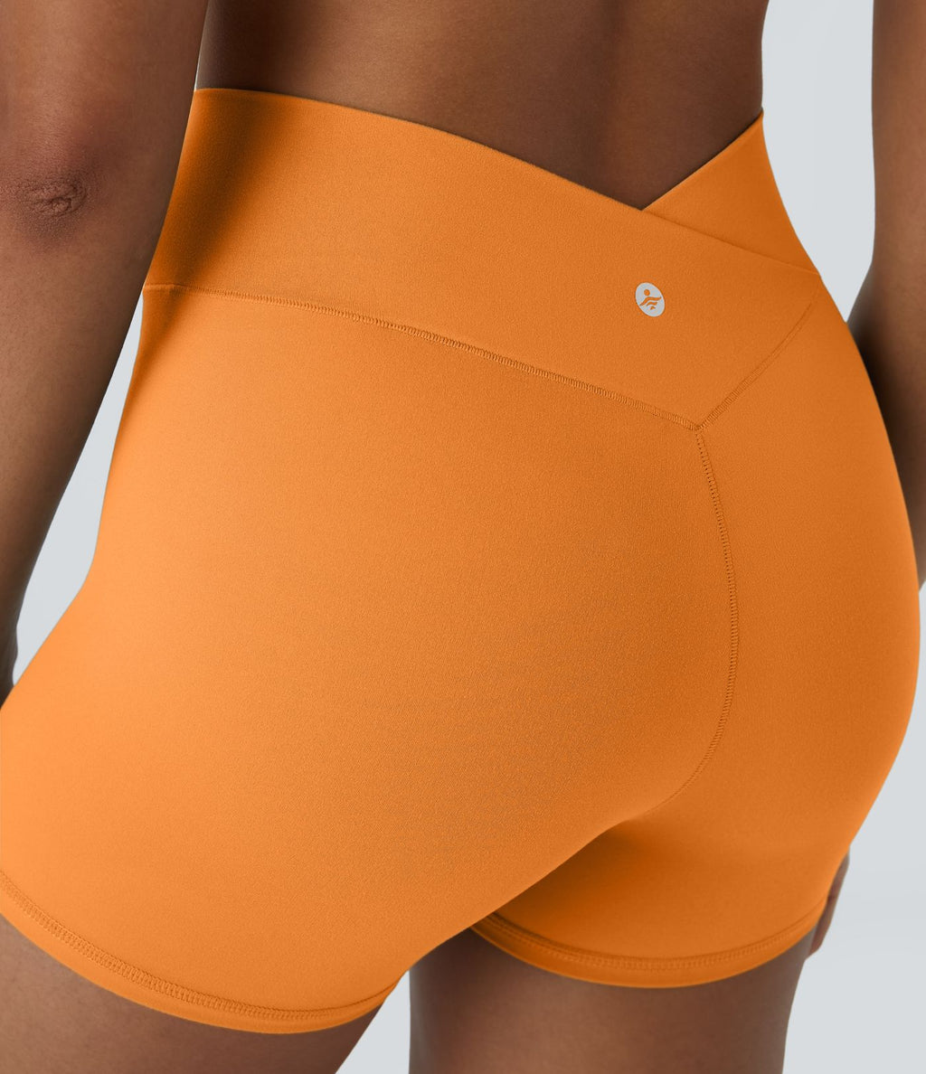 Softlyzero™ Short 7,5cm Biker Taille Haute Croisé Uni