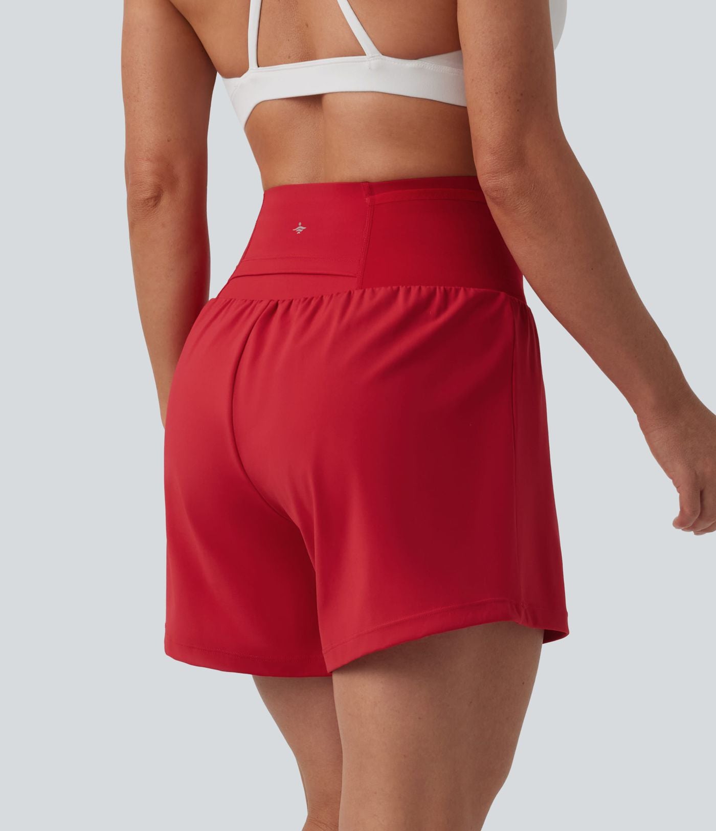 Short de yoga 2-en-1 SoftlyZero™ Airy gainant taille haute effet frais InstantCool avec poches