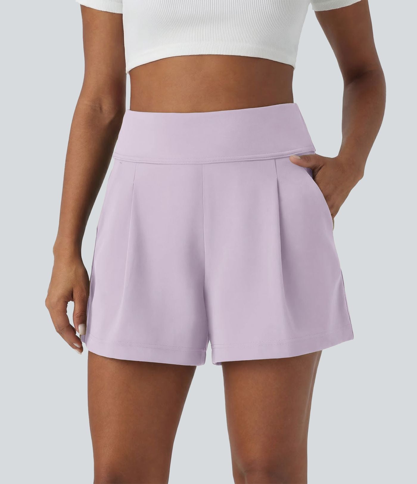 Short de travail large taille haute DayStretch avec poches