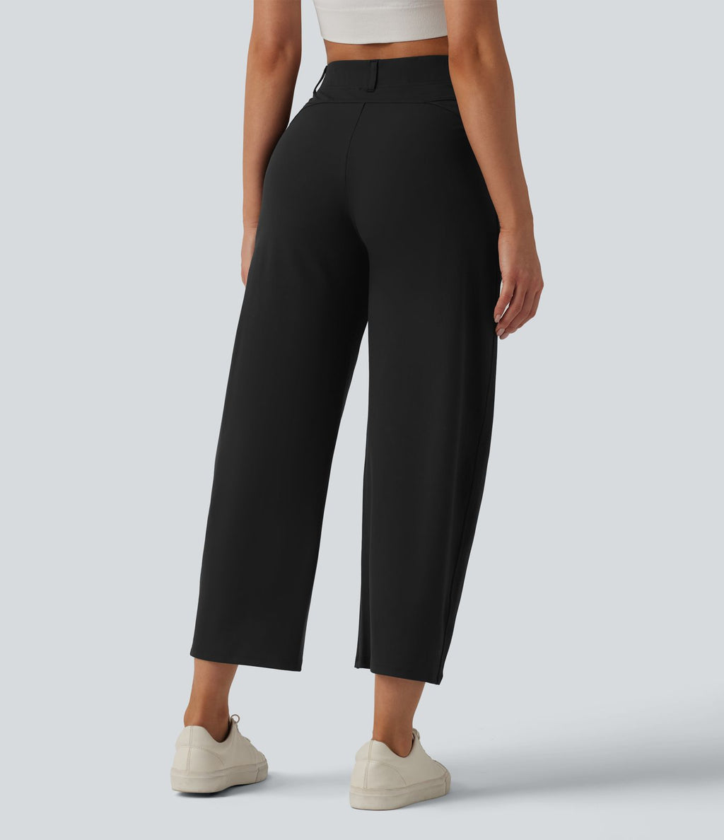 Pantalon barrel DayStretch taille haute avec poches