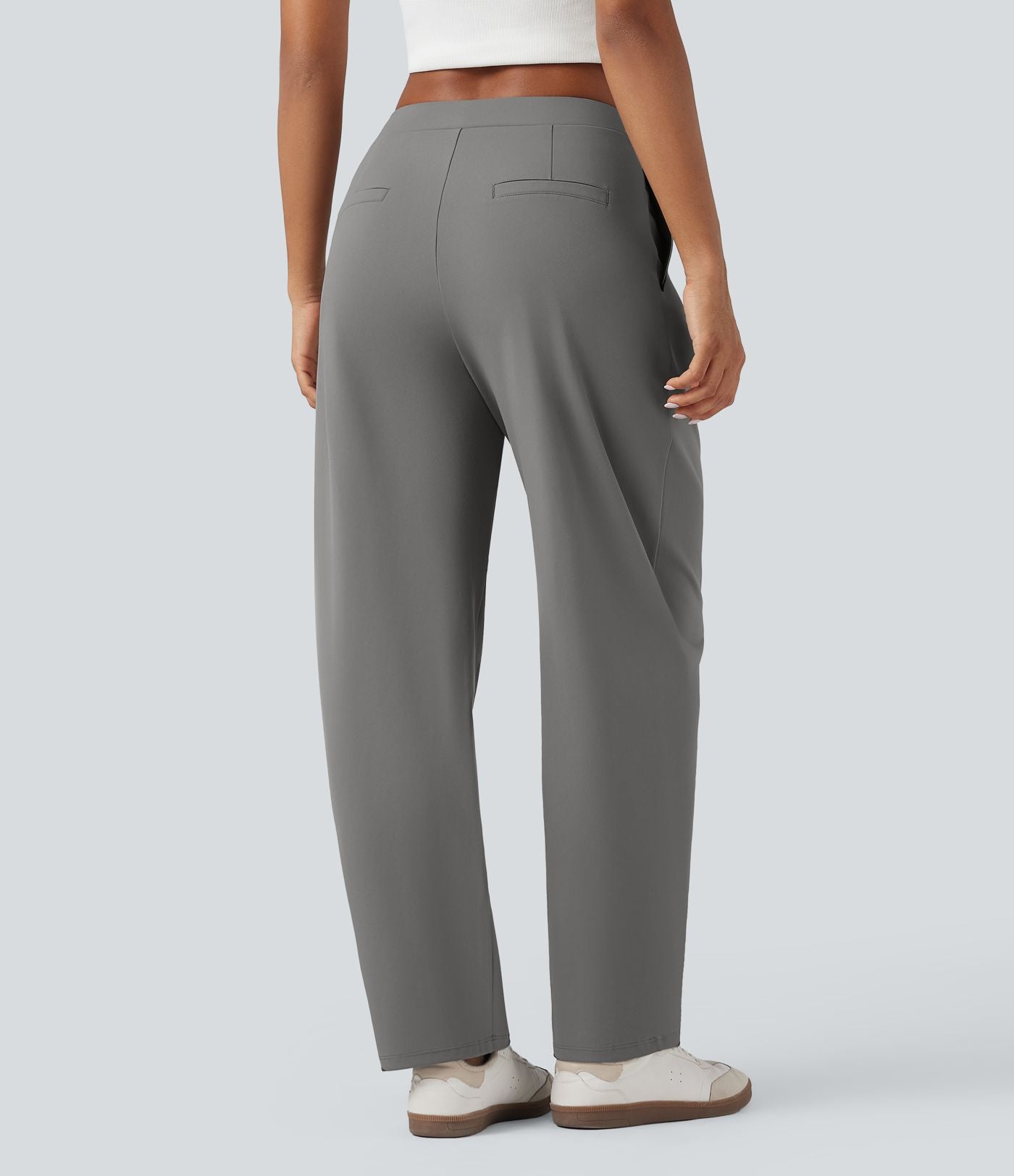 Pantalon tailleur fuselé asymétrique taille moyenne Halara Flex™ DayStretch avec poches