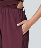 Breezeful™ Combinaison Casual Dos Nu Croisé avec Lacets et Poches Latérales à Séchage Rapide