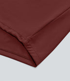 Pantalon décontracté drapé à poches multiples et taille moyenne, jambe large
