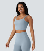 Débardeur yoga court Halara UltraSculpt™ double bretelles torsadé dos nu