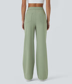 Pantalon taille haute coupe droite DayStretch avec poches
