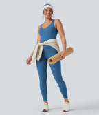 Combinaison de sport Halara UltraSculpt™ col V gainante push-up à poches