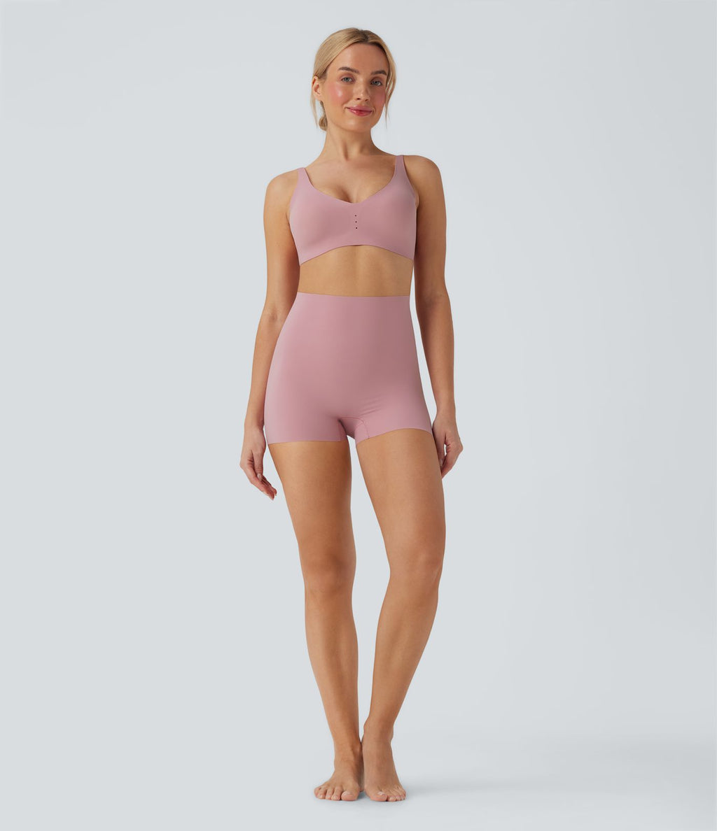 Short type boxer taille haute très extensible et doux pour la détente