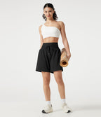 Short de yoga SoftlyZero™ Airy taille ultra-haute cordon 2-en-1 effet frais InstantCool 17,5 cm avec poches