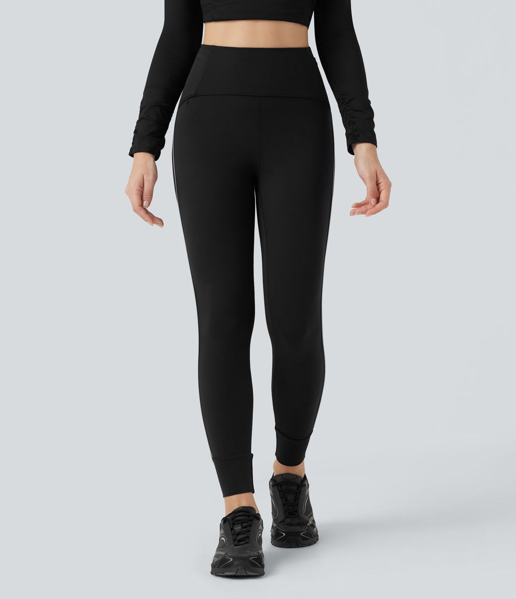 Legging de randonnée gainant taille haute réfléchissant avec poches - UPF50+ SoftlyZero™