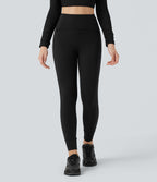 Legging de randonnée gainant taille haute réfléchissant avec poches - UPF50+ SoftlyZero™