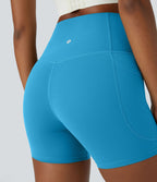 Short cycliste d'entraînement gainant taille haute UltraSculpt™ SoCinched à poches latérales 12,5 cm