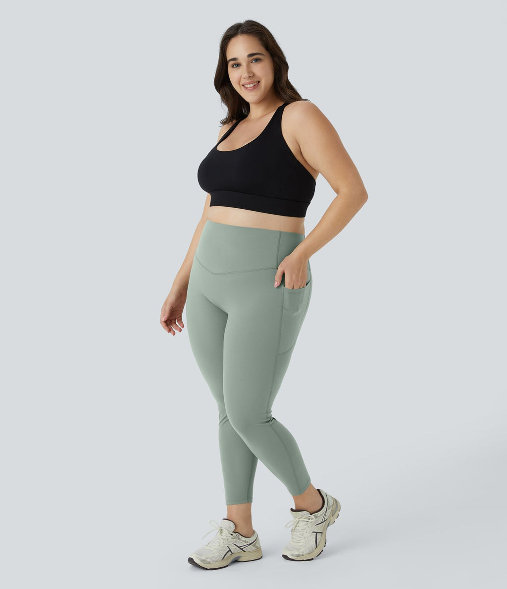 Legging d'entraînement gainant taille haute grande taille avec poches Halara UltraSculpt™