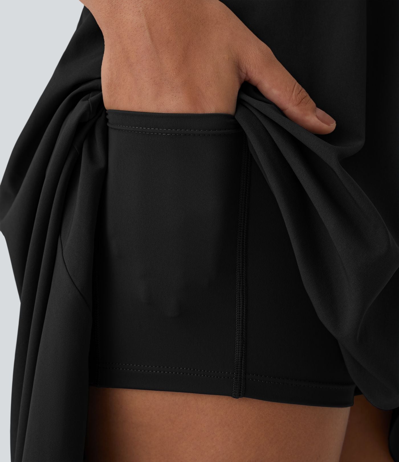 Breezeful™ Robe Casual 2 Pièces Dos Nu Haut Bas Poche Latérale Fluide Séchage Rapide
