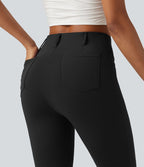Pantalon de golf flare effet frais InstantCool taille haute à séchage rapide avec poches et protection solaire UPF50+