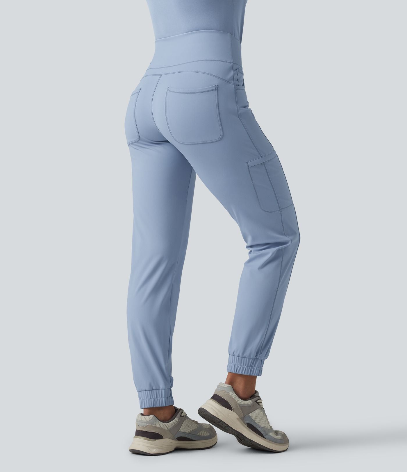 Jogging cargo décontracté SoftlyZero™ Airy à taille mi-haute, cordon de serrage, à effet frais InstantCool, avec poches