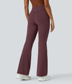 Pantalon évasé pleine longueur de course gainant taille mi-haute avec poches Halara UltraSculpt™