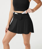 Jupe-short de sport mini SoftlyZero™ Airy taille haute gainante avec poches, toucher frais, protection solaire UPF 50+