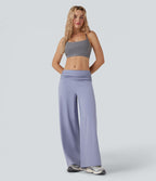 Pantalon danse large gainant taille basse froncé DayStretch avec poches
