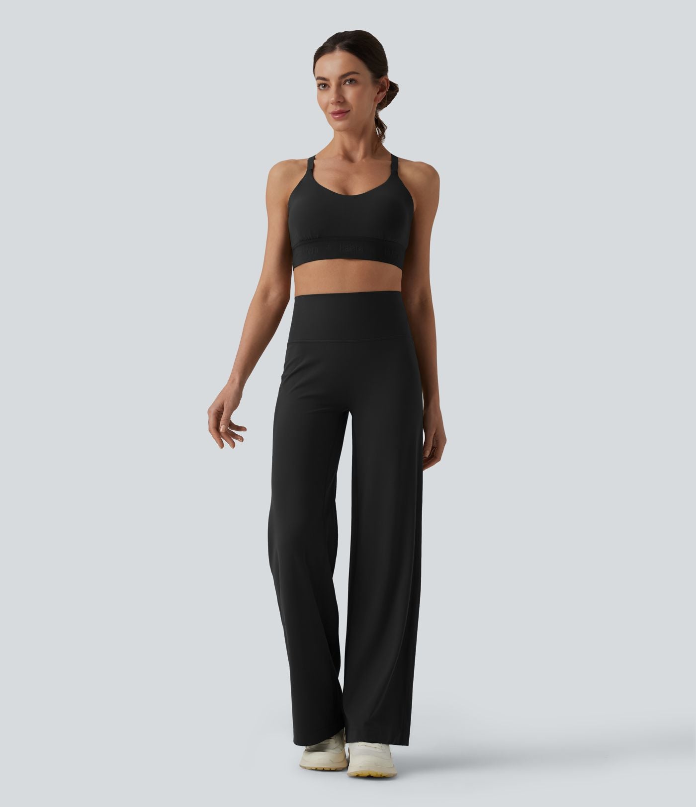 SoftlyZero™ Pantalon yoga coupe droite gainant taille haute à fronces - UPF50+