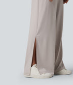 Combinaison casual asymétrique manches courtes avec poches et fente - Easy Peasy