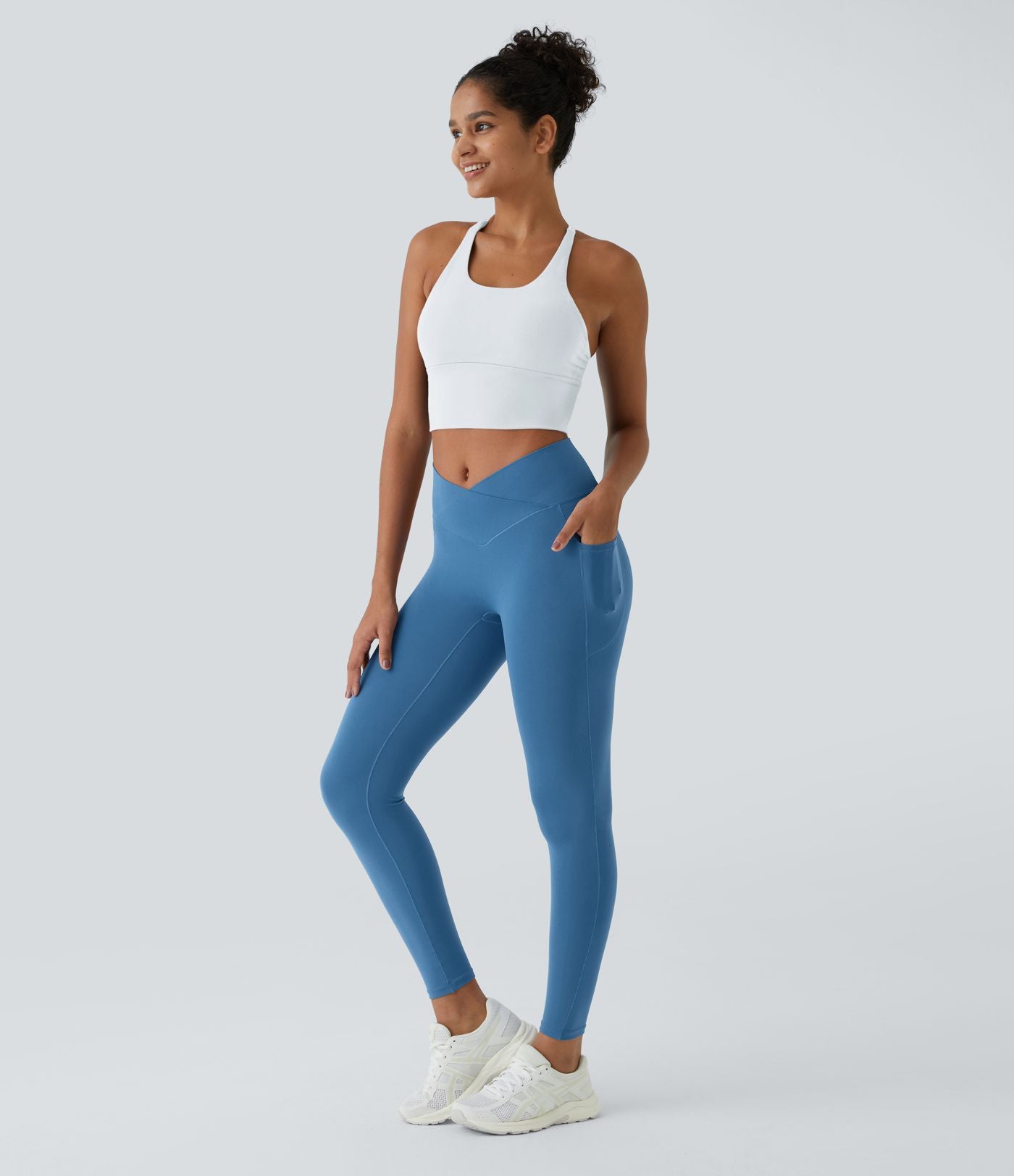 Softlyzero™ Legging Unis Poches Croisées